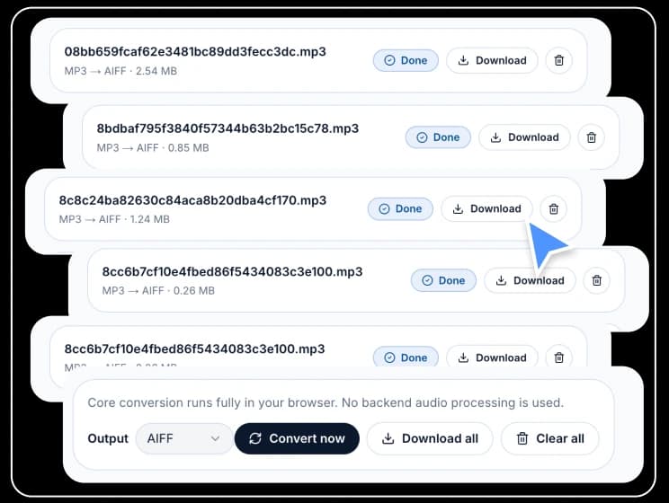 Convert and download